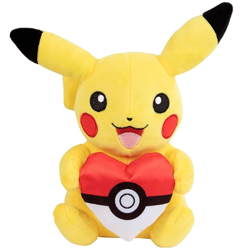 Pokémon Plushie - Valentines Pikachu 20 cm - Pokemon Legetøj